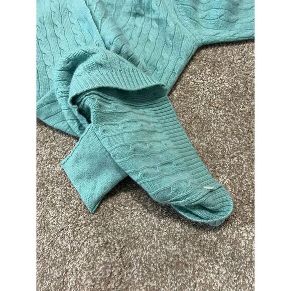 Isle of Skye Women Scotland Made Pure Cashmere Blue cardigan sweater fit sz S - Picture 10 of 11